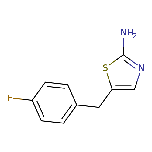 Fc1ccc(cc1)Cc1cnc(s1)N