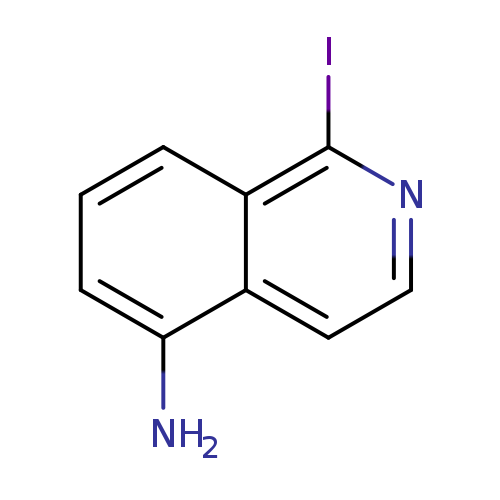 Nc1cccc2c1ccnc2I