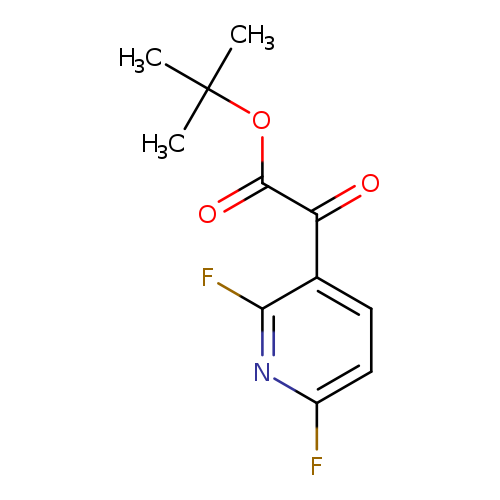 O=C(c1ccc(nc1F)F)C(=O)OC(C)(C)C