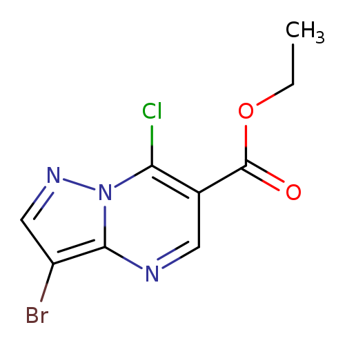 CCOC(=O)c1cnc2n(c1Cl)ncc2Br
