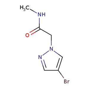 CNC(=O)Cn1cc(cn1)Br