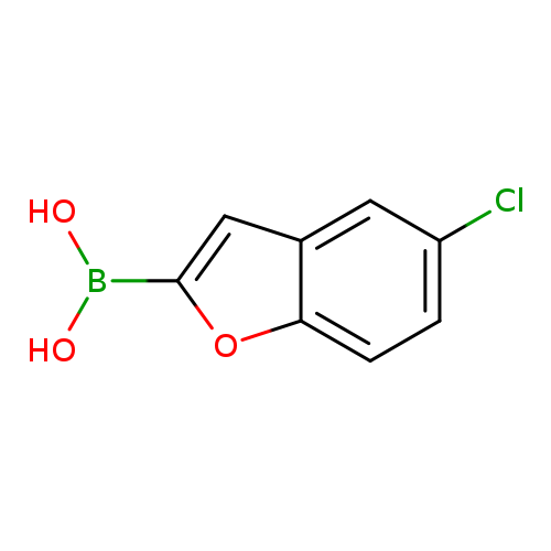 Clc1ccc2c(c1)cc(o2)B(O)O