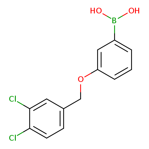 OB(c1cccc(c1)OCc1ccc(c(c1)Cl)Cl)O