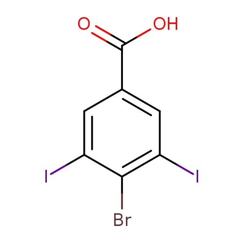 OC(=O)c1cc(I)c(c(c1)I)Br