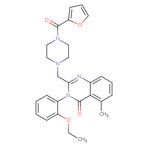 CCOc1ccccc1n1c(CN2CCN(CC2)C(=O)c2ccco2)nc2c(c1=O)c(C)ccc2