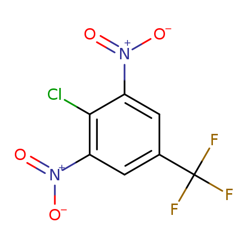 [O-][N+](=O)c1cc(cc(c1Cl)[N+](=O)[O-])C(F)(F)F