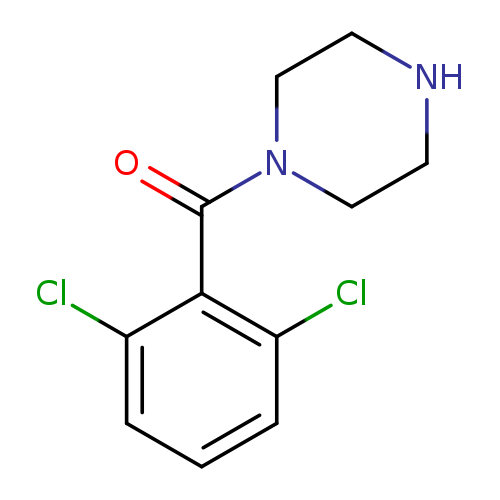 O=C(c1c(Cl)cccc1Cl)N1CCNCC1