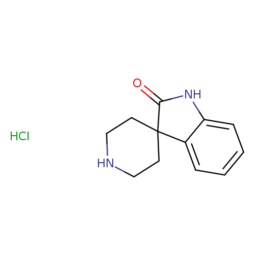 O=C1Nc2c(C31CCNCC3)cccc2.Cl