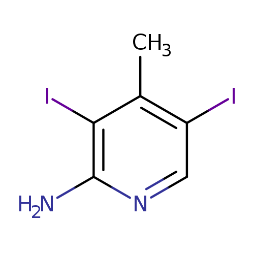 Ic1cnc(c(c1C)I)N