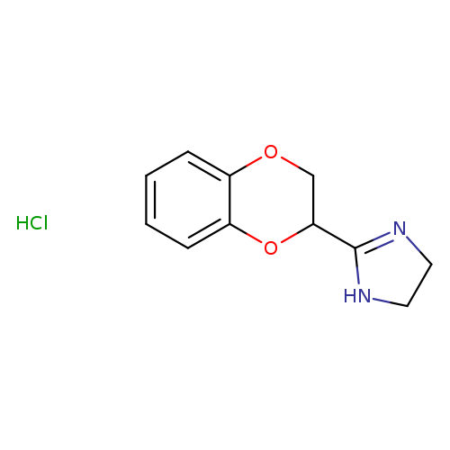 C1CN=C(N1)C1COc2c(O1)cccc2.Cl