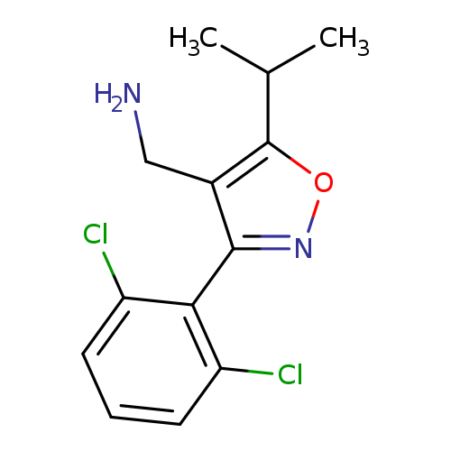NCc1c(onc1c1c(Cl)cccc1Cl)C(C)C