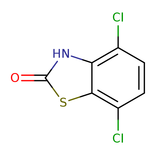 O=c1sc2c([nH]1)c(Cl)ccc2Cl