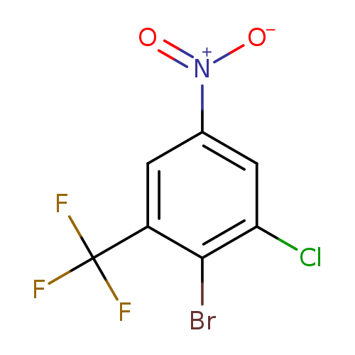 [O-][N+](=O)c1cc(Cl)c(c(c1)C(F)(F)F)Br