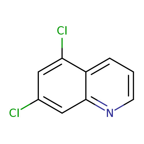 Clc1cc(Cl)c2c(c1)nccc2