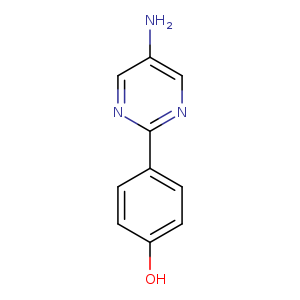 Nc1cnc(nc1)c1ccc(cc1)O