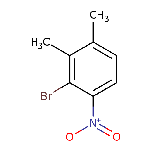 [O-][N+](=O)c1ccc(c(c1Br)C)C