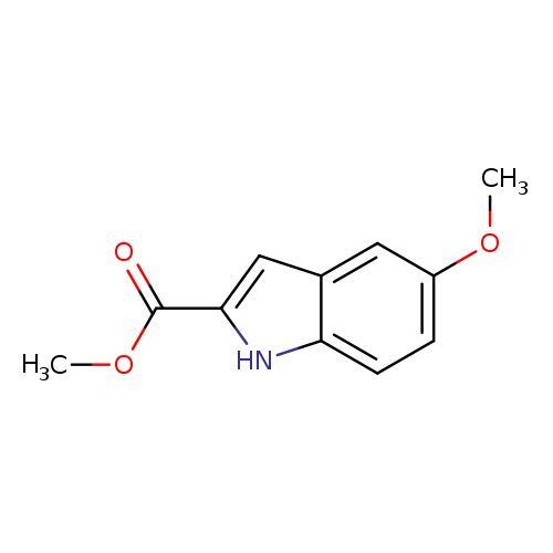 COc1ccc2c(c1)cc([nH]2)C(=O)OC