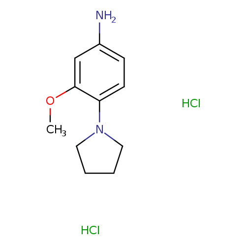 COc1cc(N)ccc1N1CCCC1.Cl.Cl