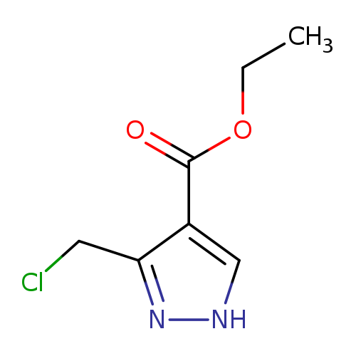 CCOC(=O)c1c[nH]nc1CCl