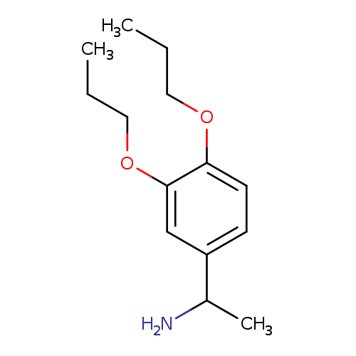 CCCOc1cc(ccc1OCCC)C(N)C