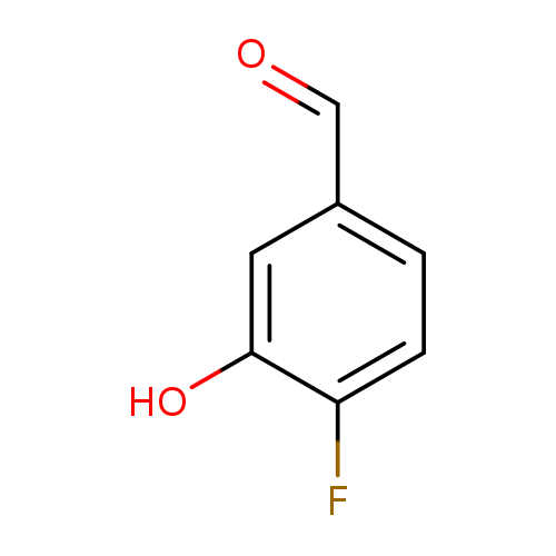 O=Cc1ccc(c(c1)O)F