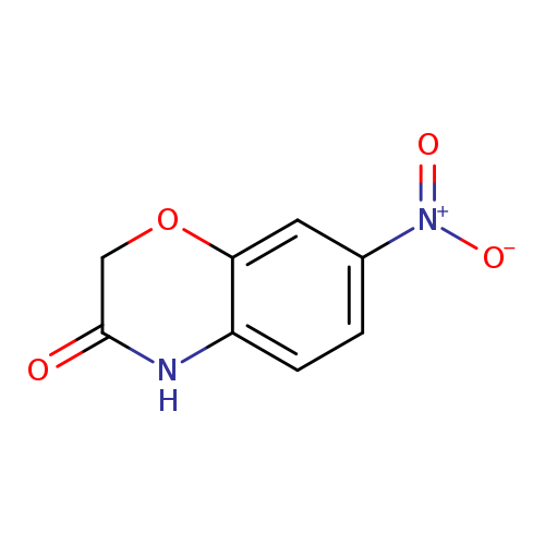O=C1COc2c(N1)ccc(c2)[N+](=O)[O-]