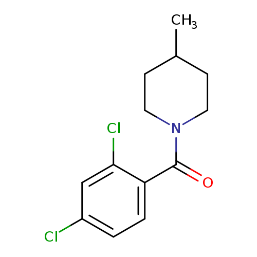 CC1CCN(CC1)C(=O)c1ccc(cc1Cl)Cl