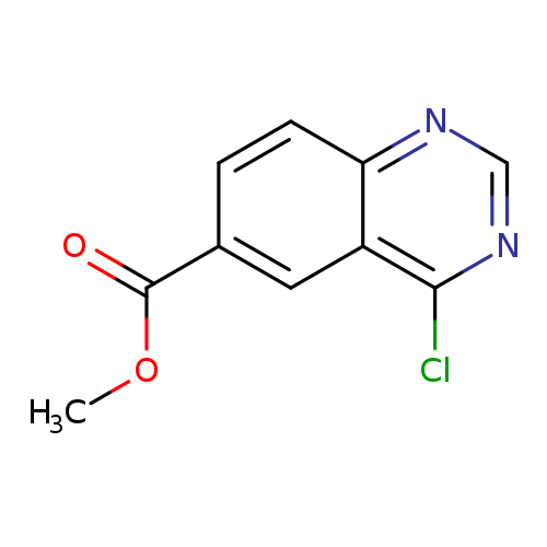 COC(=O)c1ccc2c(c1)c(Cl)ncn2