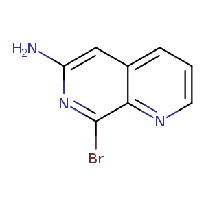 Nc1cc2cccnc2c(n1)Br