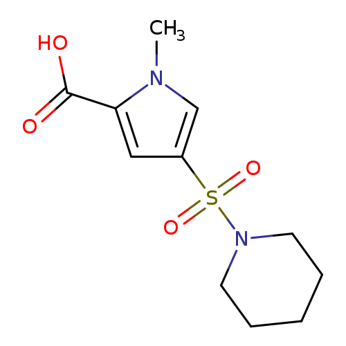 OC(=O)c1cc(cn1C)S(=O)(=O)N1CCCCC1