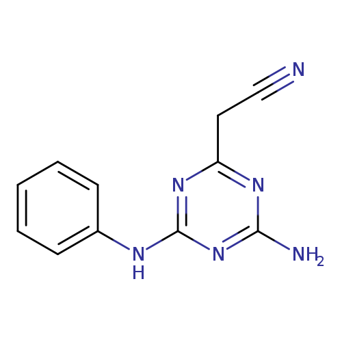 N#CCc1nc(Nc2ccccc2)nc(n1)N