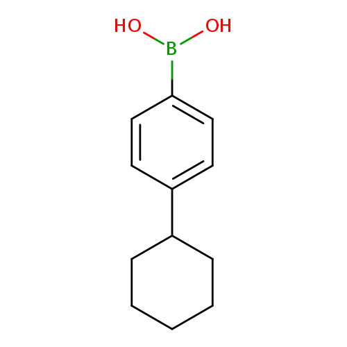 OB(c1ccc(cc1)C1CCCCC1)O