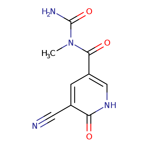 N#Cc1cc(c[nH]c1=O)C(=O)N(C(=O)N)C