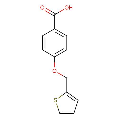 OC(=O)c1ccc(cc1)OCc1cccs1