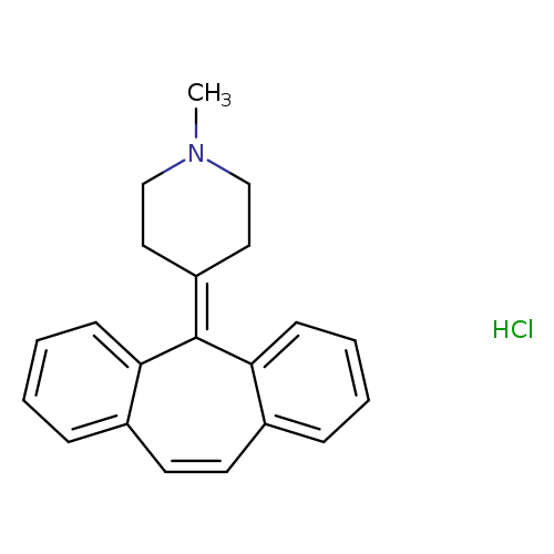 CN1CCC(=C2c3ccccc3C=Cc3c2cccc3)CC1.Cl