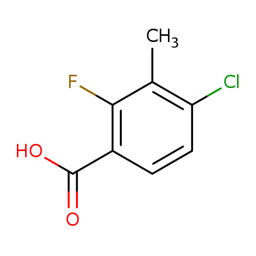 OC(=O)c1ccc(c(c1F)C)Cl