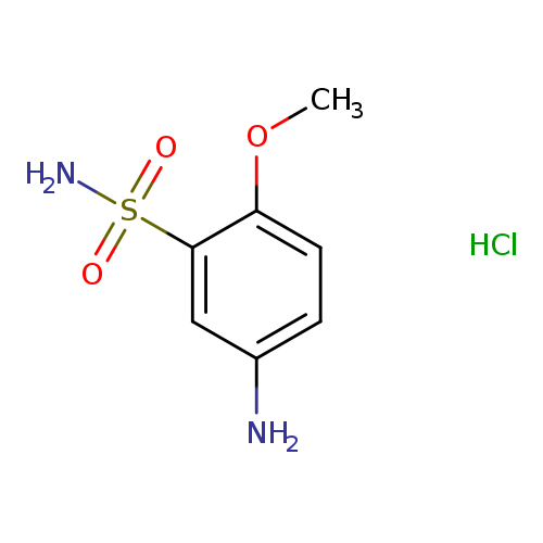 COc1ccc(cc1S(=O)(=O)N)N.Cl