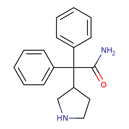 NC(=O)C(c1ccccc1)(c1ccccc1)C1CNCC1