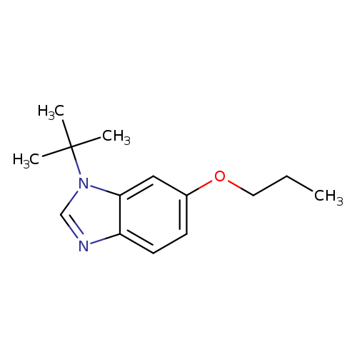 CCCOc1ccc2c(c1)n(cn2)C(C)(C)C