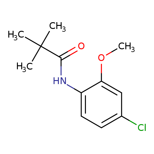 COc1cc(Cl)ccc1NC(=O)C(C)(C)C