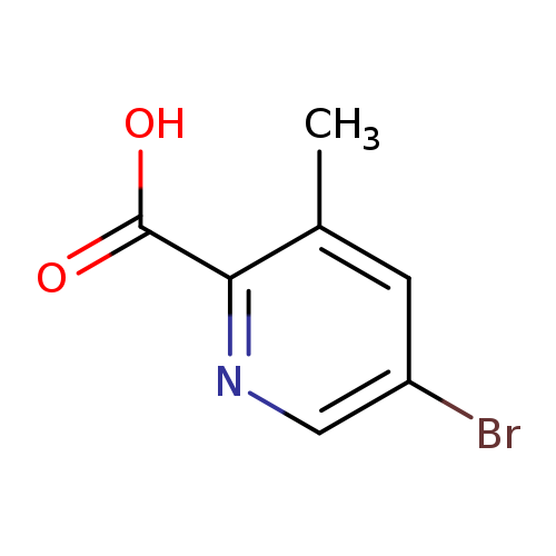 Brc1cnc(c(c1)C)C(=O)O