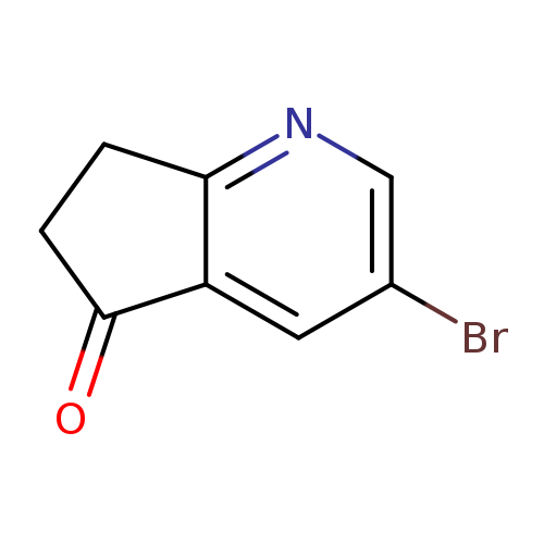 Brc1cnc2c(c1)C(=O)CC2