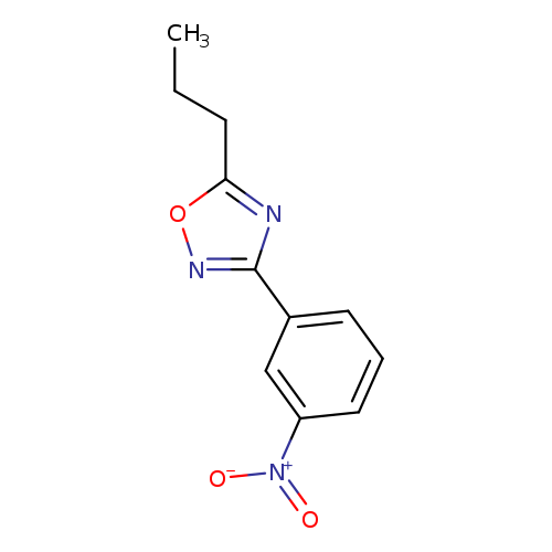CCCc1onc(n1)c1cccc(c1)[N+](=O)[O-]