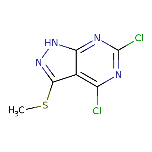 CSc1n[nH]c2c1c(Cl)nc(n2)Cl