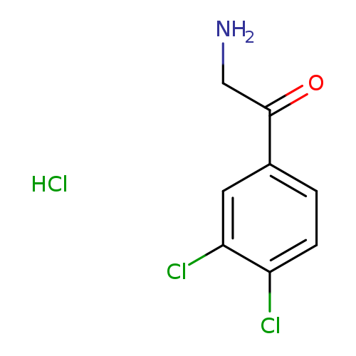 NCC(=O)c1ccc(c(c1)Cl)Cl.Cl