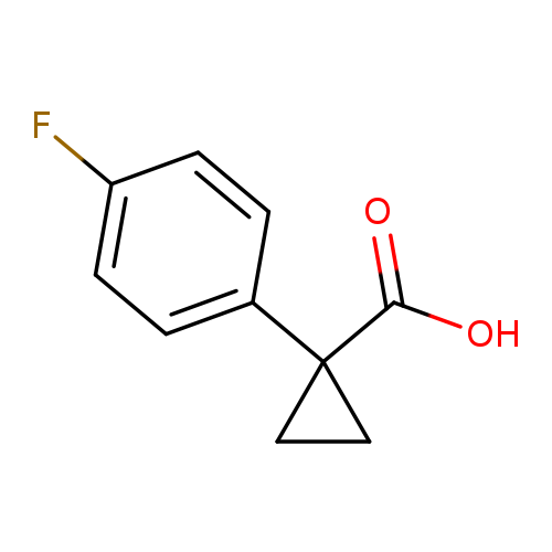 OC(=O)C1(CC1)c1ccc(cc1)F