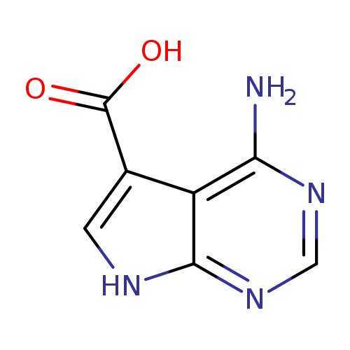 OC(=O)c1c[nH]c2c1c(N)ncn2