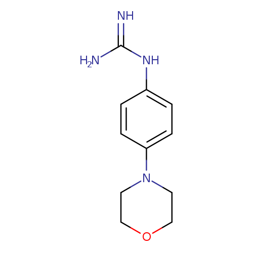 NC(=N)Nc1ccc(cc1)N1CCOCC1
