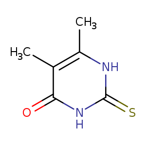 Cc1[nH]c(=S)[nH]c(=O)c1C