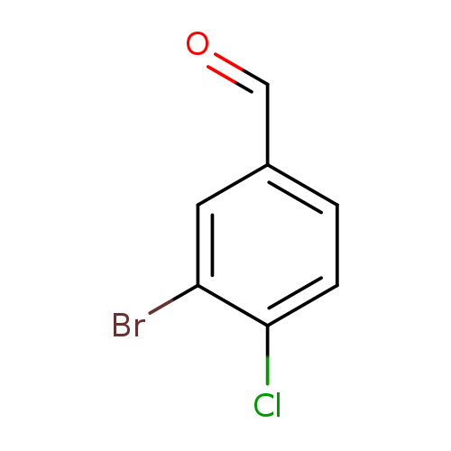 O=Cc1ccc(c(c1)Br)Cl